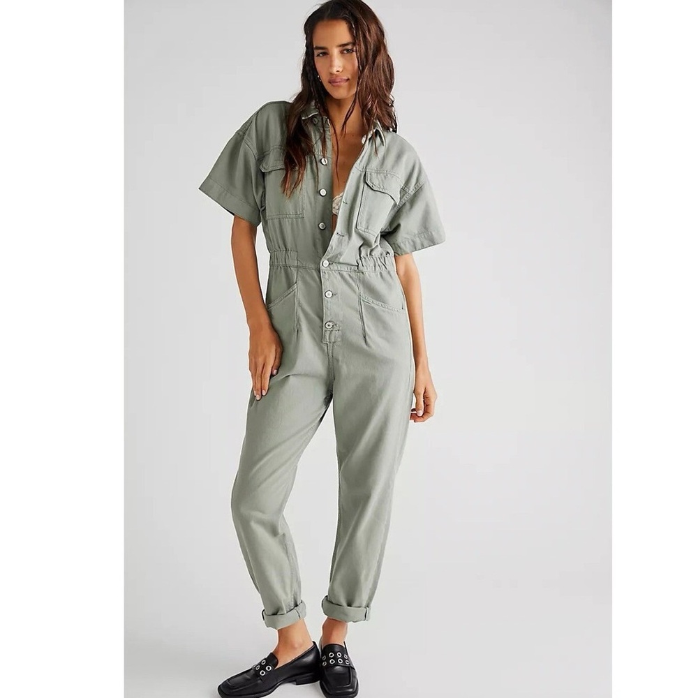 NWT Free People Marci Coverall Jumpsuit
